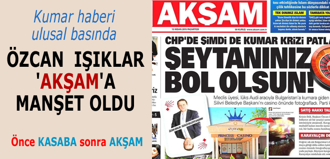 Kumarhane olayı ulusal basında