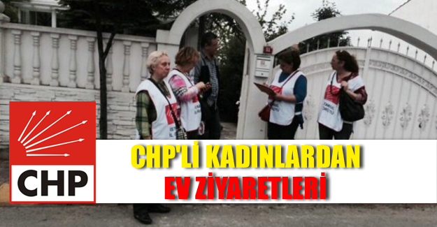CHP'li kadınlardan ev ziyaretleri