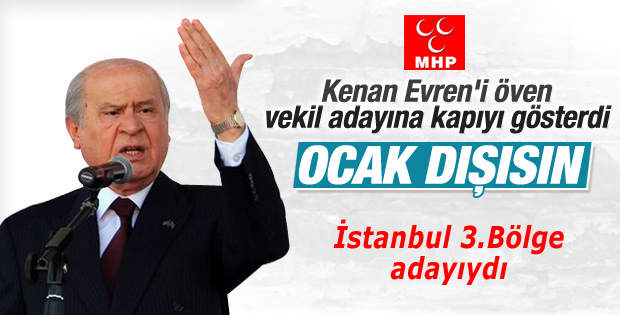 MHP bölgemiz adayı istifa etti