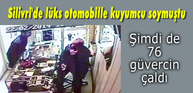 Lüks soyguncu güvercin çaldı