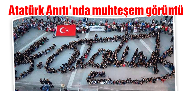 Atatürk Anıtı'nda muhteşem görüntü