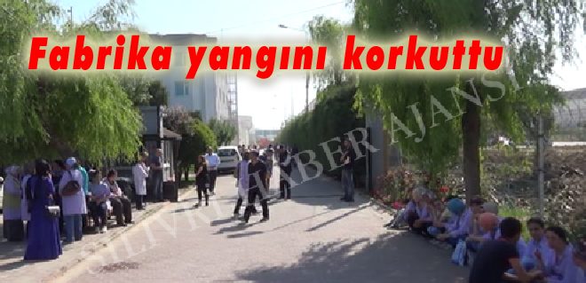 Fabrika yangını büyümeden önlendi
