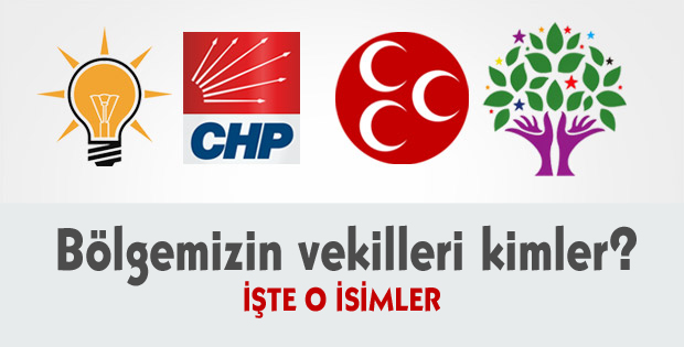 İşte bölgemiz milletvekilleri