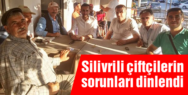 Silivrili çiftçilerin sorunları dinlendi