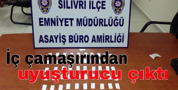 İç çamaşırından uyuşturucu çıktı