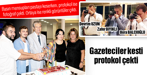 Gazeteciler kesti protokol çekti