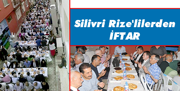 Silivri Rize'liler iftarda bir araya geldi