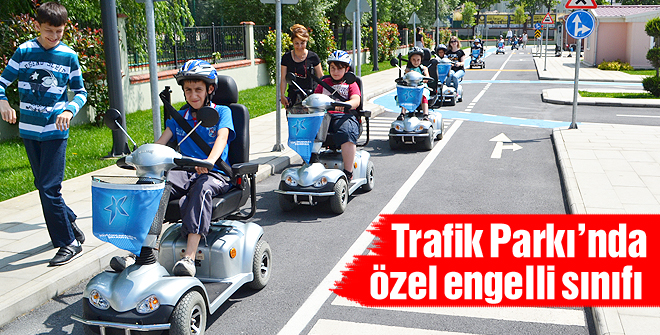 Trafik Parkında özel engelli sınıfı
