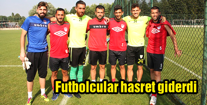 Futbolcular hasret giderdi