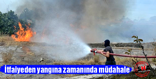 İtfaiyeden yangına zamanında müdahale