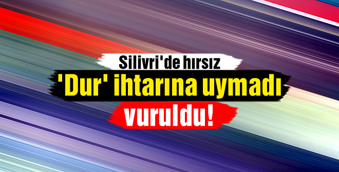 Dur ihtarına uymadı vuruldu