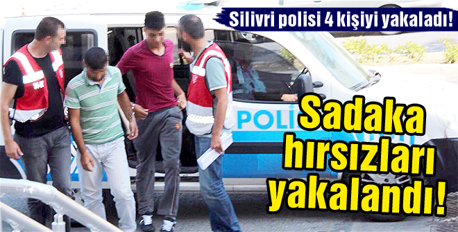Sadaka hırsızları yakalandı!