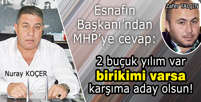 Koçer'den Yalçın'a cevap