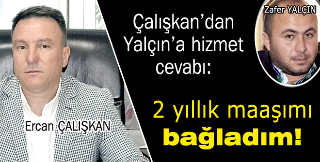 2 yıllık maaşımı bağladım!