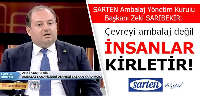 Çevreyi ambalaj değil, insanlar kirletir!