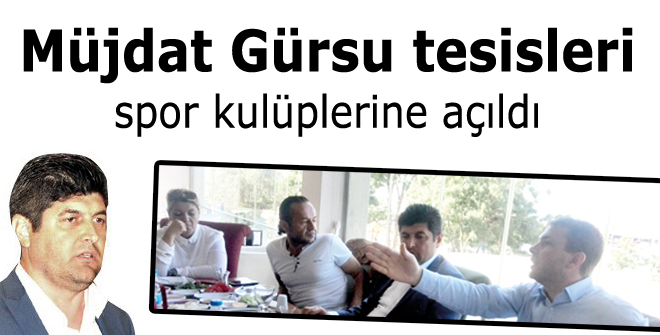 Müjdat Gürsu tesisleri spor kulüplerine açıldı