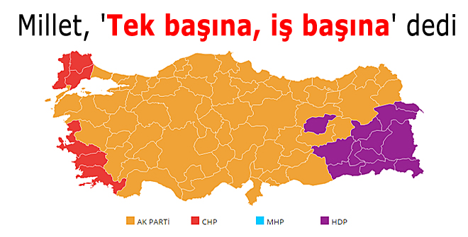 Millet, 'Tek başına, iş başına' dedi