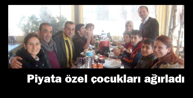 Piyata özel çocukları ağırladı