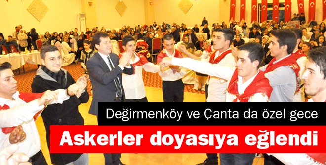 Askerler doyasıya eğlendi