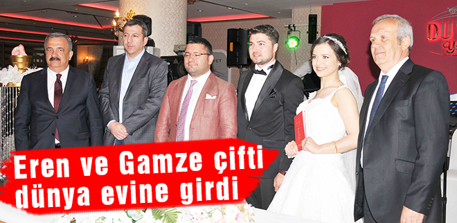 Eren ve Gamze çifti dünya evine girdi