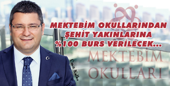 Mektebim Okullarından Şehit Yakınlarına %100 Burs Verilecek
