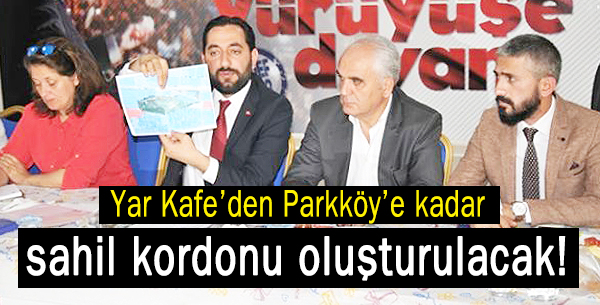 Yar Kafeden Parkköye kadar sahil kordonu oluşturulacak!