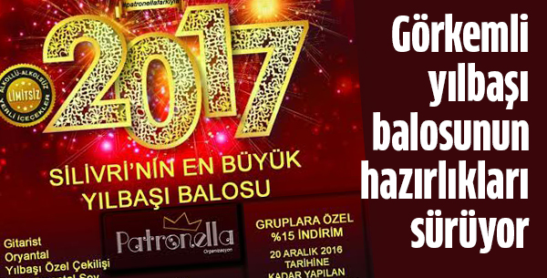 Görkemli yılbaşı balosunun hazırlıkları sürüyor