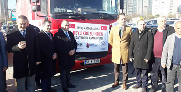 Beylikdüzü'nden Halep'e yardım TIR'ı