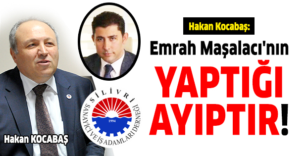 Emrah Maşalacı'nın yaptığı ayıptır!