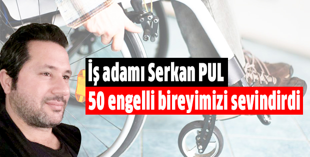 İş adamı Serkan Pul, 50 engelli bireyimizi sevindirdi