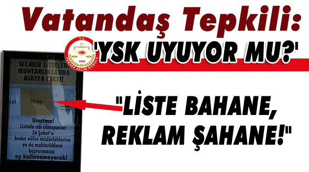 Liste bahane, reklam şahane!