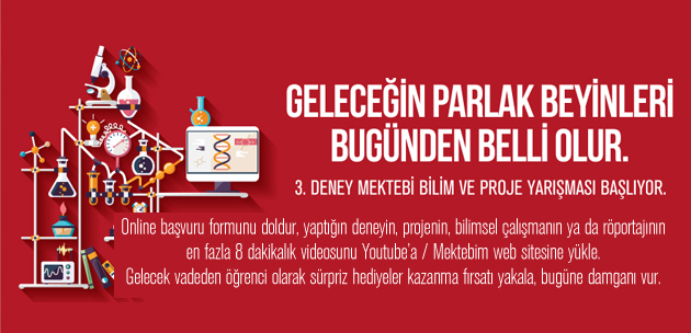 3. Deney Mektebi Bilim ve Proje Yarışması başlıyor