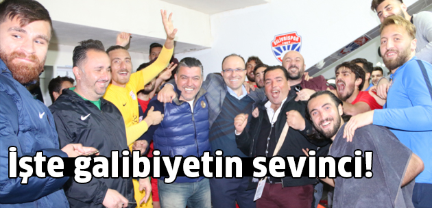 İşte galibiyetin sevinci!