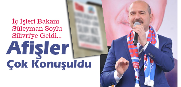 Süleyman Soylu'ya dikkat çeken afiş