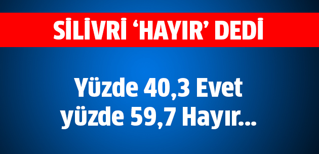 Silivri 'Hayır' dedi
