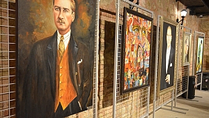 Birbirinden güzel Atatürk resimleri bu sergide