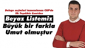 Esen'den partililerine teşekkür