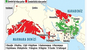 İstanbul'un deprem risk haritası yayınlandı