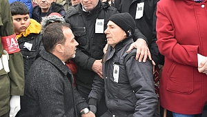 Başkan Yılmaz şehit cenazesine katıldı