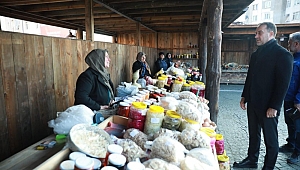 Köy Pazarı yeni yerinde hizmete başladı