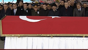 Cumhurbaşkanı Erdoğan'dan İdlib şehidi Emre Baysal'a son görev