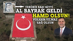 Apo'nun posterini SİHA'lar vurmuştu... Şimdi yerinde Türk Bayrağı var!