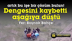 Dengesini kaybedip metrelerce yükseklikten aşağıya düştü