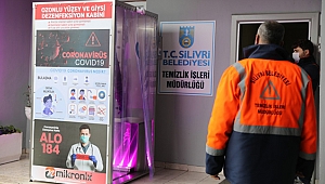 Personel dezenfekte edilerek mesaiye başlıyor