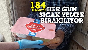 184 haneye düzenli yemek götürülüyor