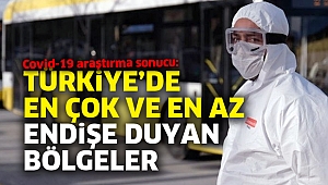 Türkiye’de en çok ve en az endişe duyan bölgeler