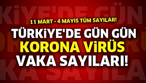 Türkiye'de gün gün korona virüs vaka sayıları!
