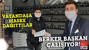 Vatandaşa maske dağıttılar