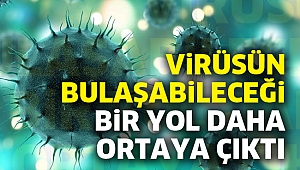 Virüsün bulaşabileceği bir yol daha ortaya çıktı
