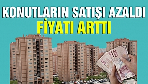 Konutlarda satış azaldı, fiyatlar arttı
